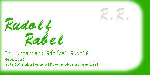 rudolf rabel business card